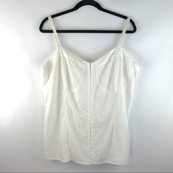 torrid Tops - Torrid Floral Lace Back Corset Style Tank Top